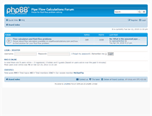 Tablet Screenshot of forum.pipeflowcalculations.com